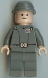 LEGO sw154 Imperial Officer - Cavalry Kepi, Light Flesh (Imperial Star Destroyer)
